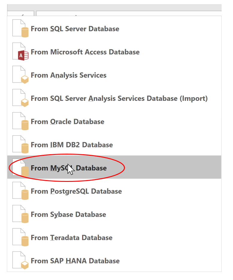 MySQL Database Advanced Options
